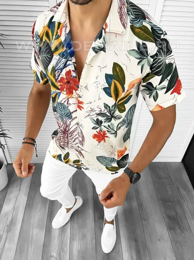 Camasa barbati PREMIUM cu imprimeu B9092 O2-3.2